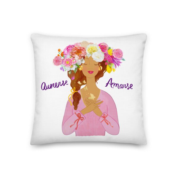 Quererse Amarse Lady Premium 18"x18" Premium Pillow